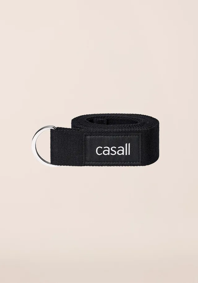 Casall Alignment Yoga Strap cintura yoga nera cotone bio